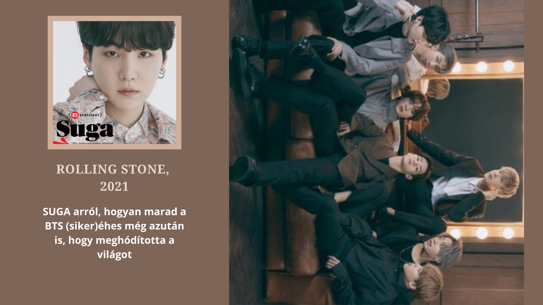 Interjúsorozat a BTS-szel: SUGA címlapsztori